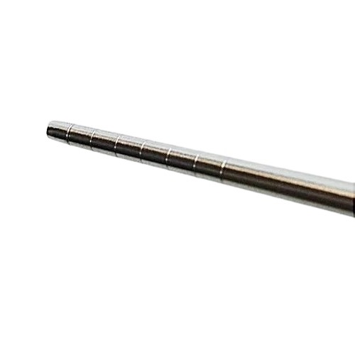ohashi edelstahl einzelne spitze mit rillen
