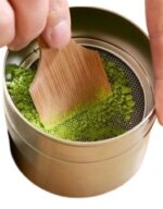 matcha furui set edelstahl sieb mit spatel und matcha 2