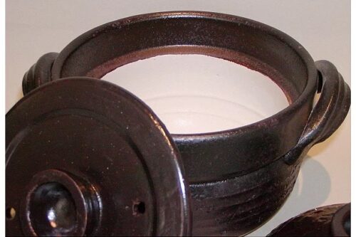 reis kochtopf geöffnet