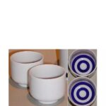 sake set weiss blau 2 becher