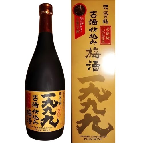 sake sawatsuru umeshu flasche und verpackung