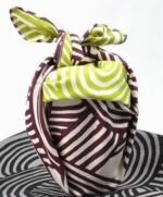 furoshiki shima lightgreen-deeppurple groß verpackung beispiel