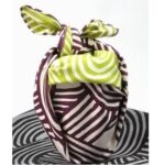 furoshiki shima lightgreen-deeppurple verpackungs beispiel