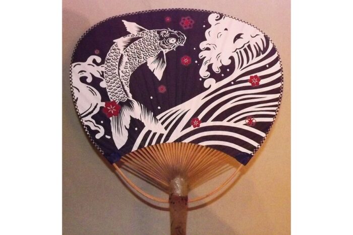 Uchiwa / Fächer "Koi-Nami" (Asien) 1