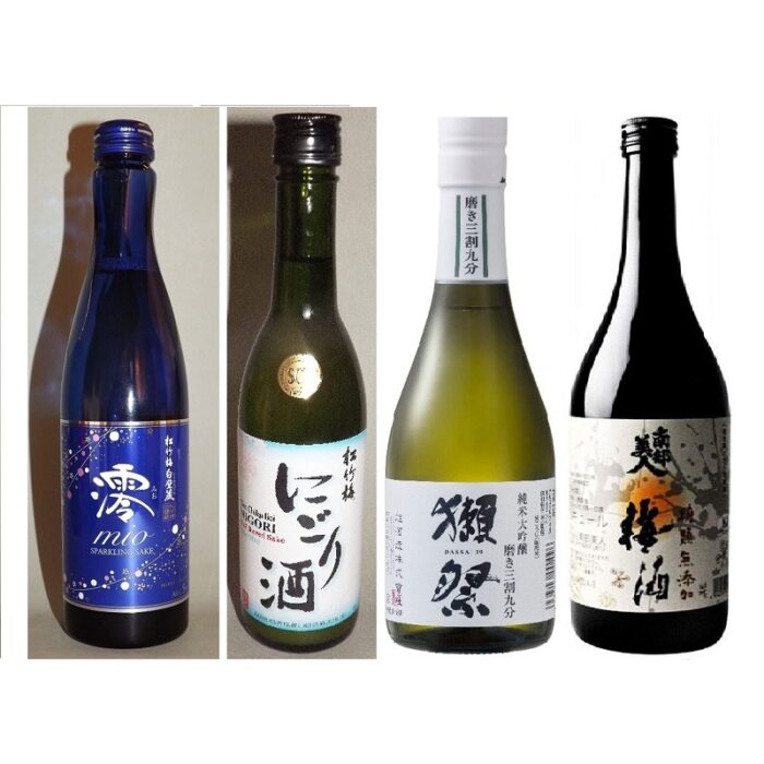 Sake-/Shochu-Set "4 Gänge" 1