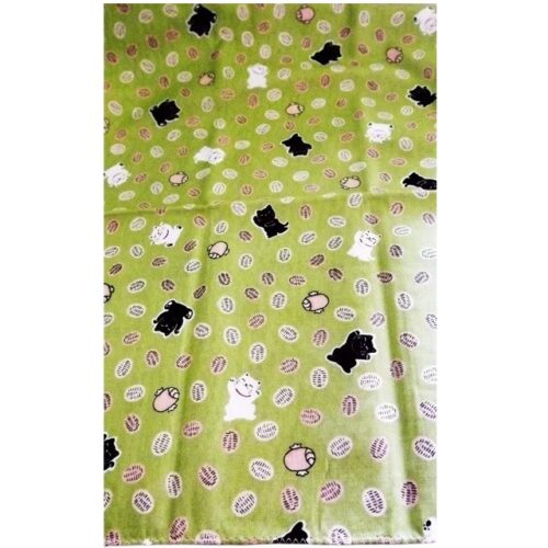 tenugui gefüttert maneki neko midori muster nah