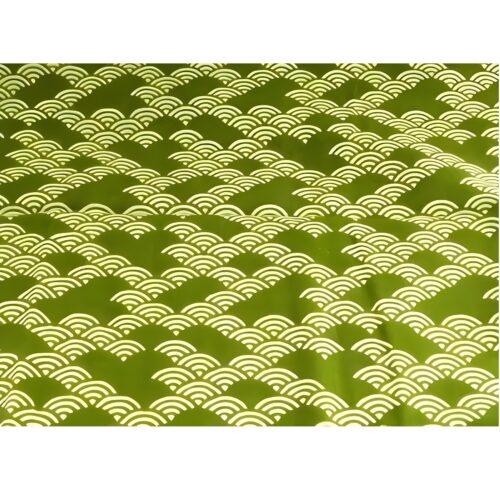 tenugui gefüttert seigaiha midori nah