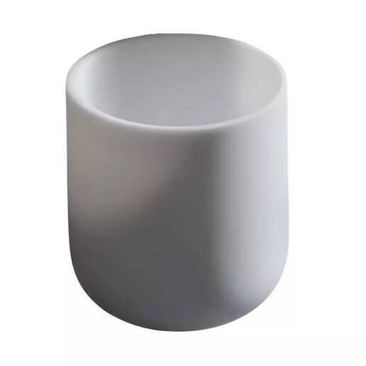gunomi glas weiss satiniert