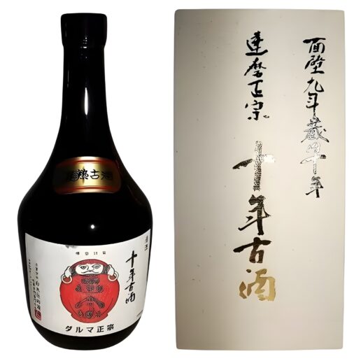 sake daruma zehn jahre mit verpackung