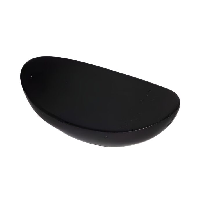 hashioki holz lack schwarz oval leicht gewölbt