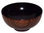 urushi lackbowl tenuri kuro innen schwarz außen die holzmaserung