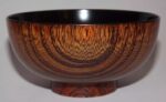 urushi lackbowl tenuri kuro seitenansicht holzmaserung