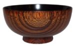 urushi lackbowl tenuri kuro seitenansicht holzmaserung