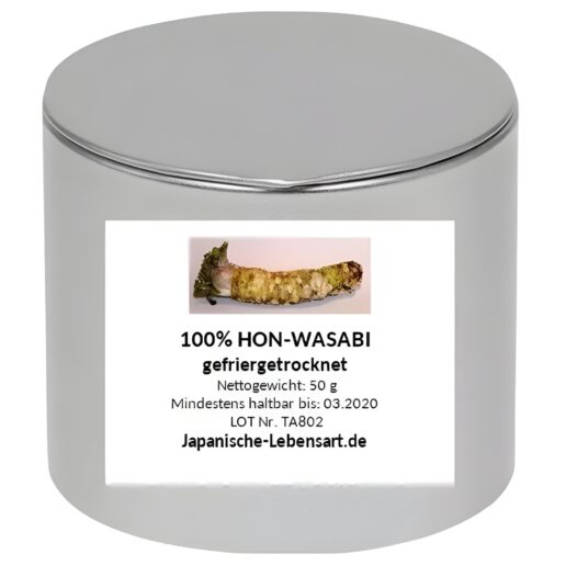 hon wasabi pulver fünfzig gramm dose