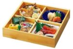 shokado bento dekobeispiel mit div. gefüllten schälchen