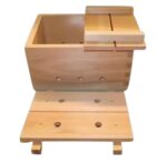 tofu-presse alle drei holzteile einzeln