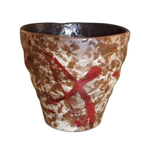 becher fudeakai roter pinselstrich