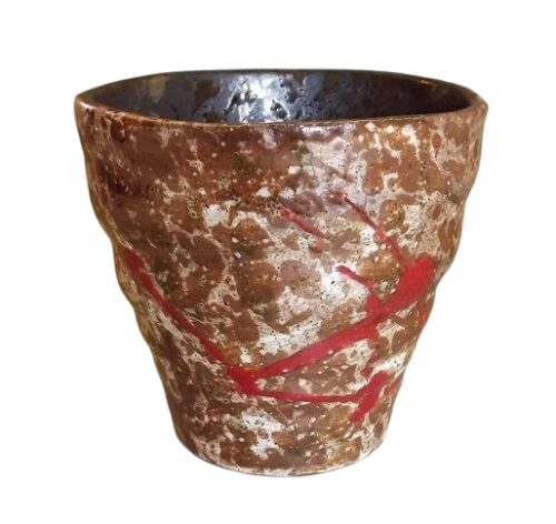 becher fudeakai roter pinselstrich seitenansicht rechts