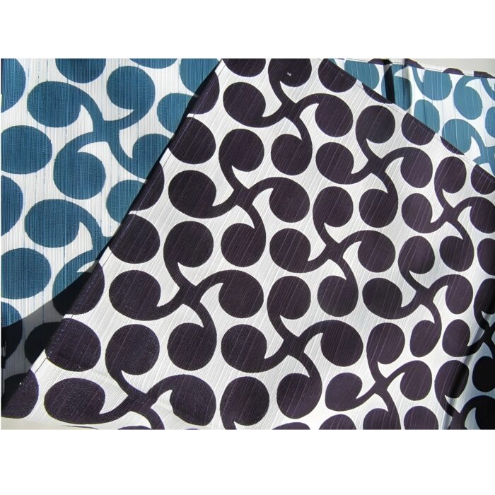furoshiki pointo deeppurple-blue groß muster ganz nah