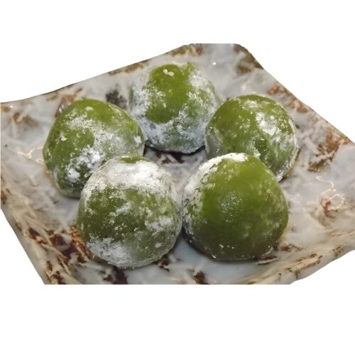 mini yomogi daifuku mochi fünf stück offen