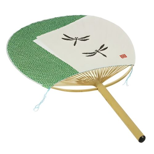 uchiwa tombo midori grüner fächer