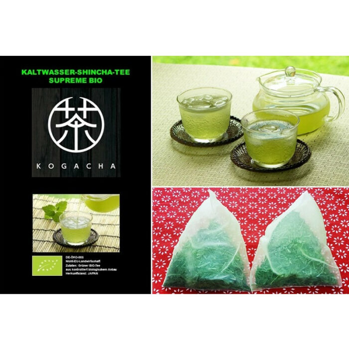 BIO Kaltwasser Shincha Supreme No.1 (Mizudashi) 5 x 10g Pyramidenbeutel DE-ÖKO-039 1