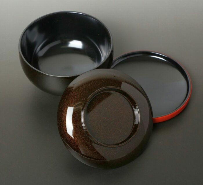 Lack Deckel-Bowl Sanbu kuro 2