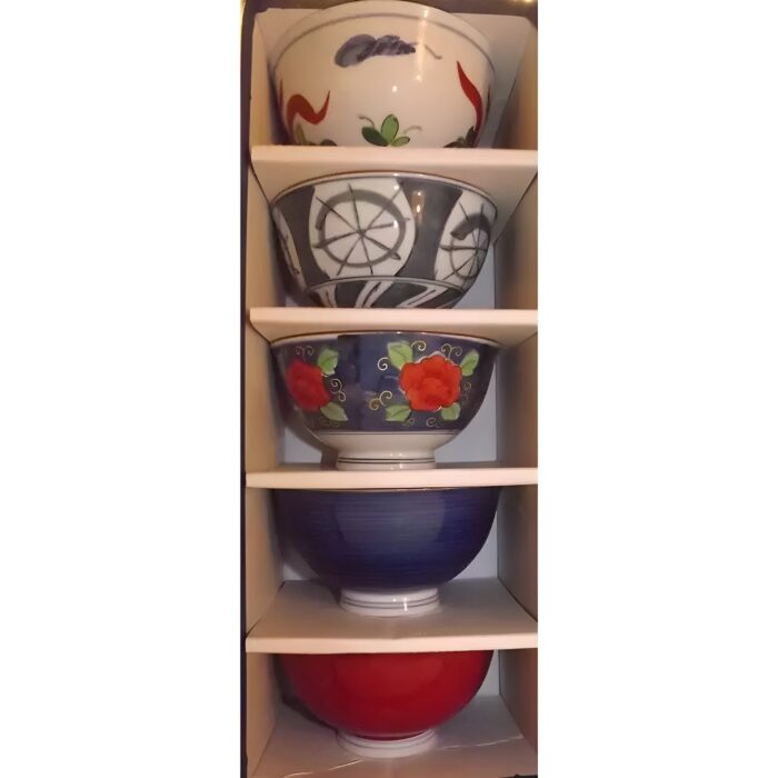 Keramik Set 5 Bowls Dento-Tekina in Box 1