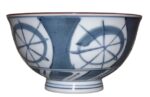 bowls dentotekna fünfer weiß mit umlaufendem blaugrauen rädermotiv von vorn