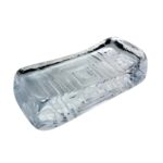 hashioki glas klar recteckig mit rechteckmuster