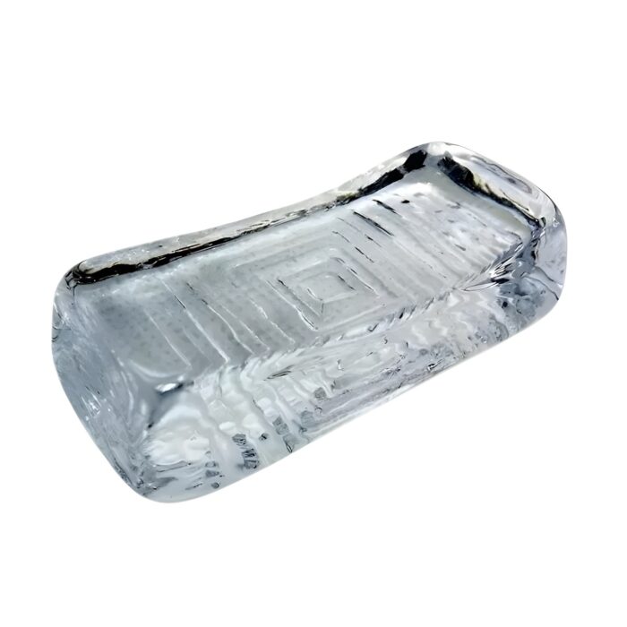 hashioki glas klar recteckig mit rechteckmuster