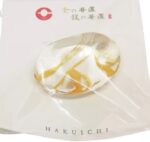 hashioki mame glas mit goldadern unikat in cellophan