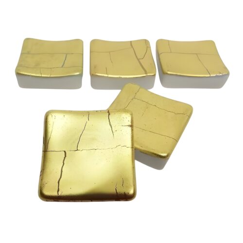 hashioki porzellan mit goldauflage unikate 5er