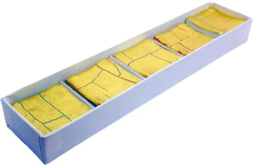 hashioki porzellan mit goldauflage unikate 5er in box