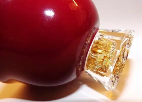 guinomi aka kinkai glasfuss mit gold nah a