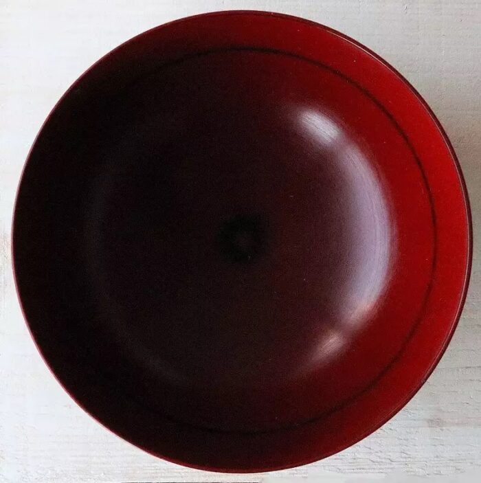donburischale urushi tenugi aka innenseite