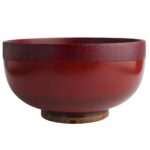 donburischale urushi tenugi aka seitenansicht