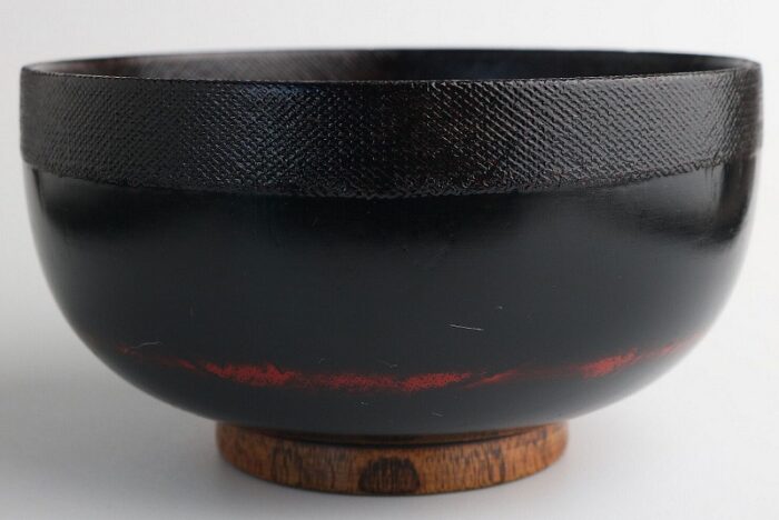 Donburi-Schale Urushi Tenugi kuro 1