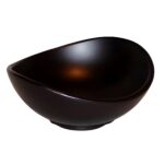 lack schale schwarz oval