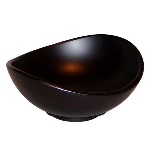 lack schale schwarz oval