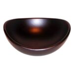 lack schale schwarz oval innenansicht