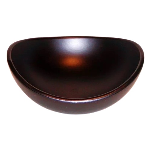 lack schale schwarz oval innenansicht