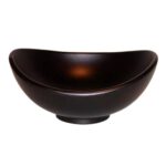 lack schale schwarz oval seitenansicht