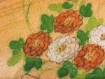 kimono antil kagayaki kin seide motivdetail chrysanthemen nah