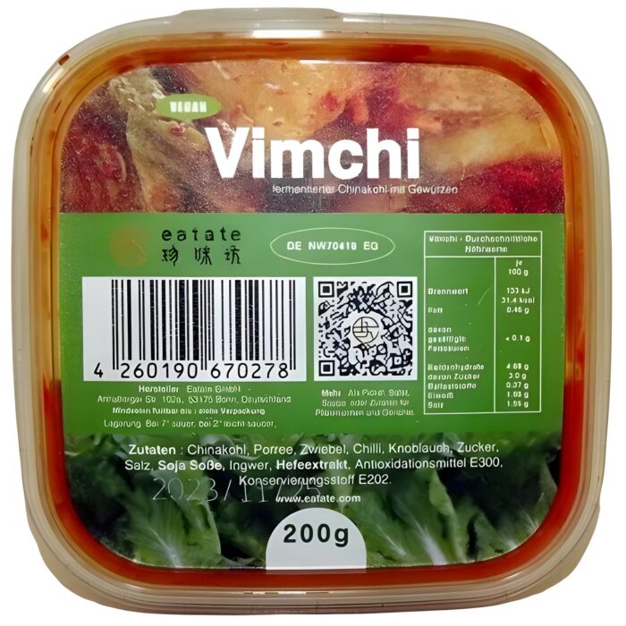 Vimchi 200g Eatate scharf eingelegtes Gemüse – Bild 1