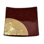ohashi set akakin und ginkuro ablage aka dunkelrot mit gold
