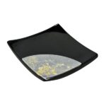 ohashi set akakin und ginkuro ablage kuro schwarz mit silber