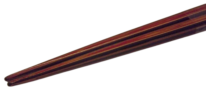2 Eßstäbchen-Paare Wabisabi Urushi aka + kuro 7