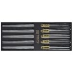 ohashi edelstahl massiv 5er set