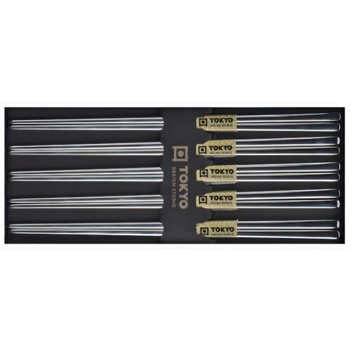 ohashi edelstahl massiv 5er set